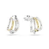 SWAROVSKI Hyperbola Bicolour Cubic Zirconia Hoop Earrings