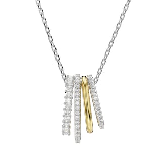 SWAROVSKI Hyperbola Bicolour Cubic Zirconia Pendant Necklace