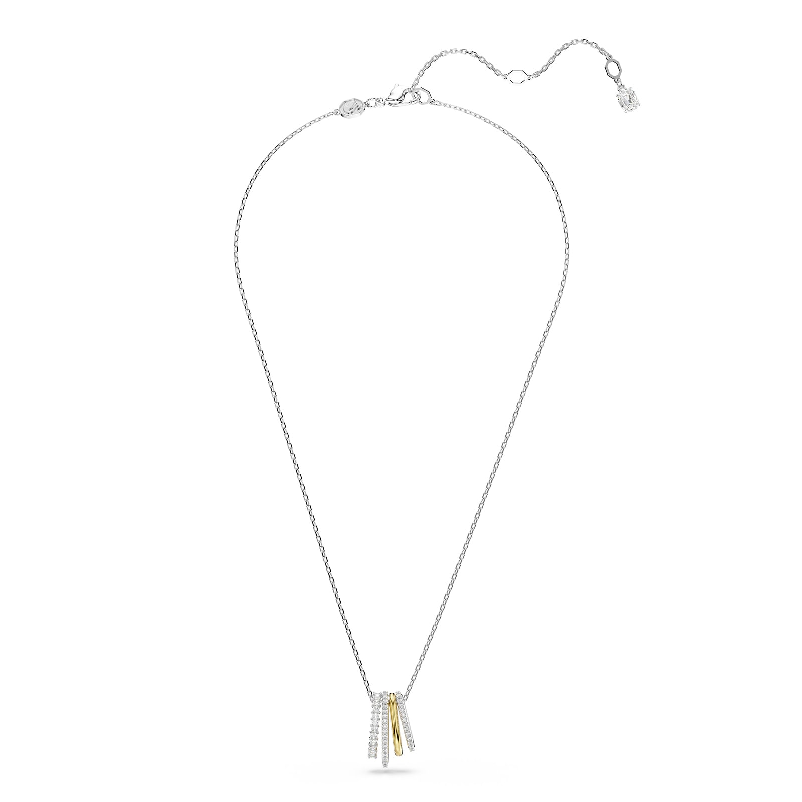 SWAROVSKI Hyperbola Bicolour Cubic Zirconia Pendant Necklace