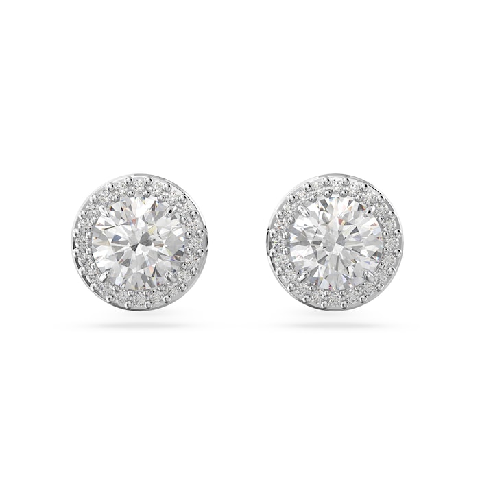 SWAROVSKI Rhodium Plated Constella Cubic Zirconia Stud Earrings