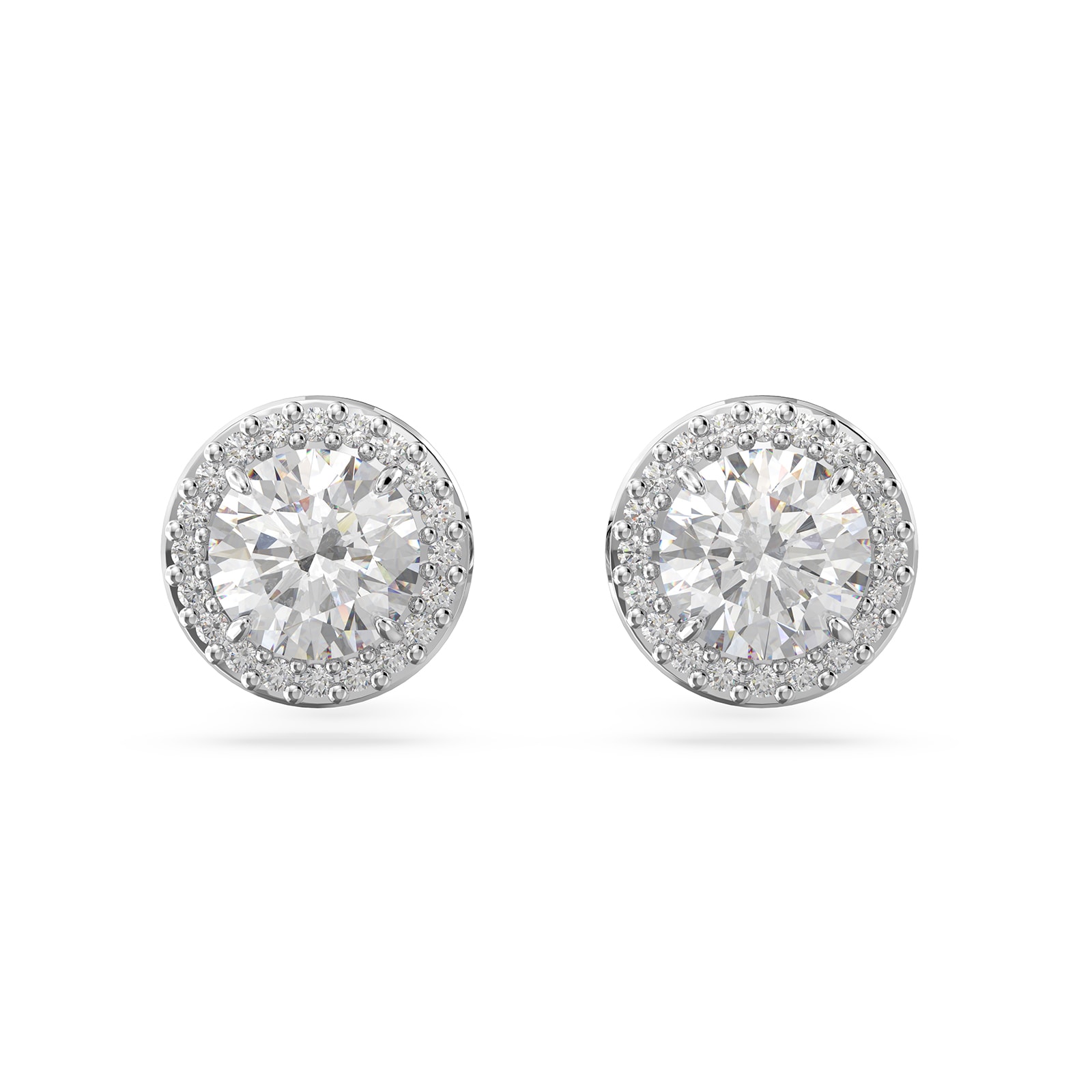 SWAROVSKI Rhodium Plated Constella Cubic Zirconia Stud Earrings