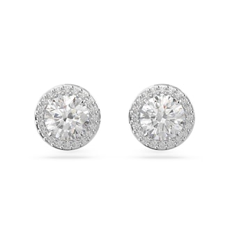 SWAROVSKI Rhodium Plated Constella Cubic Zirconia Stud Earrings