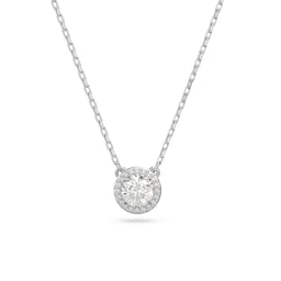 37742380 - Rhodium Plated Constella Cubic Zirconia Pave Pendant