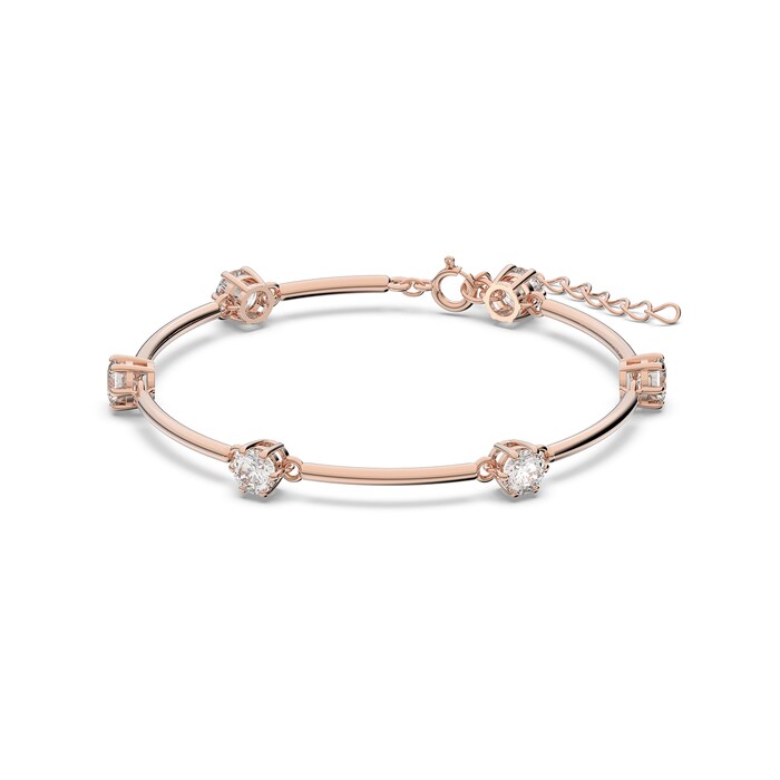 SWAROVSKI Rose Gold Coloured Constella Cubic Zirconia Bangle