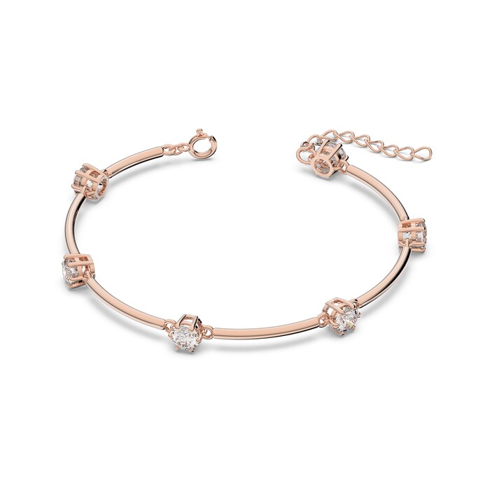 SWAROVSKI Rose Gold Coloured Constella Cubic Zirconia Bangle