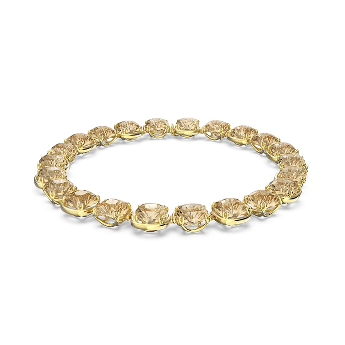 SWAROVSKI Yellow Gold Coloured Harmonia Gold Crystal Necklace