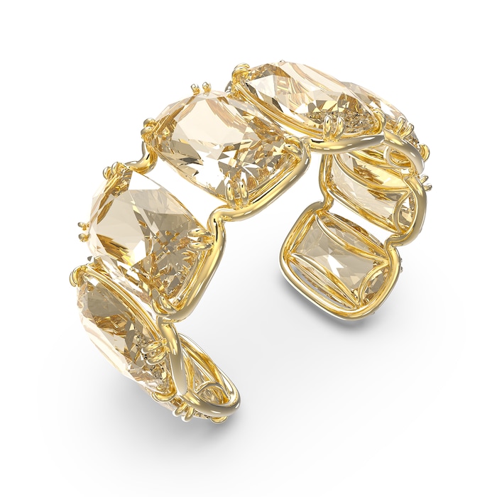 SWAROVSKI Yellow Gold Coloured Harmonia Gold Crystal Bangle