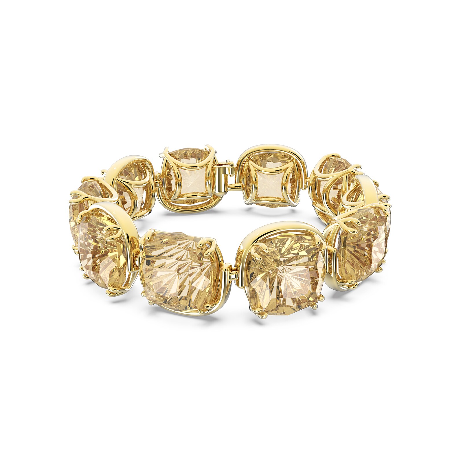 SWAROVSKI Yellow Gold Coloured Harmonia Gold Crystal Bracelet