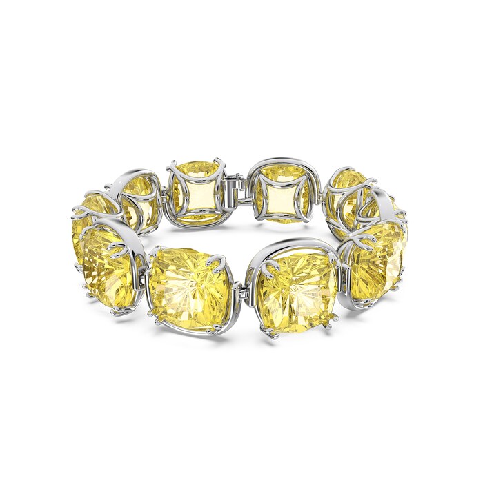 SWAROVSKI Rhodium Plated Harmonia Yellow Crystal Bracelet