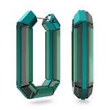 SWAROVSKI Aluminium Lucent Green Crystal Hoop Earrings