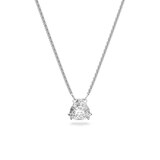 SWAROVSKI Rhodium Plated Millenia Trilliant White Cubic Zirconia Pendant