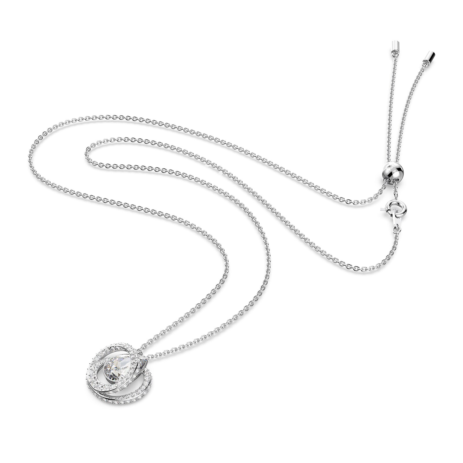 SWAROVSKI Rhodium Plated Generation Crystal Pendant