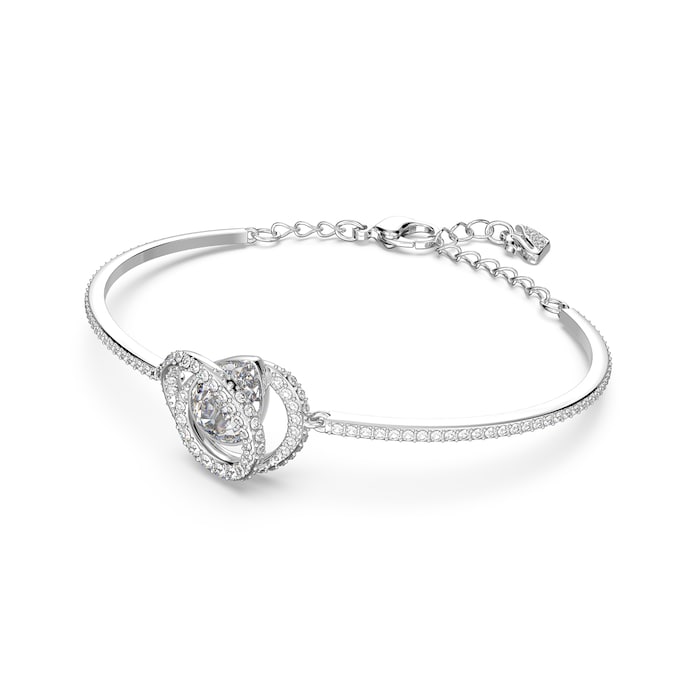 SWAROVSKI Rhodium Plated Generation Crystal Bangle