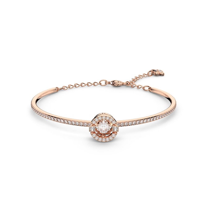 SWAROVSKI Rose Gold Coloured Sparkling White=Cubic Zirconia Bangle