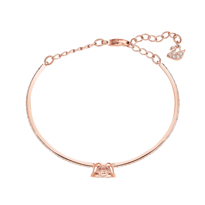 SWAROVSKI Rose Gold Coloured Sparkling White=Cubic Zirconia Bangle