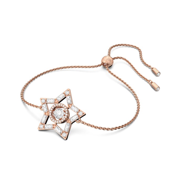 SWAROVSKI Rose Gold Coloured Stella Star White Cubic Zirconia Bracelet