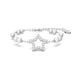 SWAROVSKI Rhodium Plated Stella Star White Crystal Bracelet