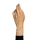 SWAROVSKI Rhodium Plated Stella Star White Crystal Bracelet