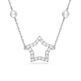 SWAROVSKI Rhodium Plated Stella Star White Cubic Zirconia Necklace SWAROVSKI Rhodium Plated Stella Star White Cubic Zirconia Necklace