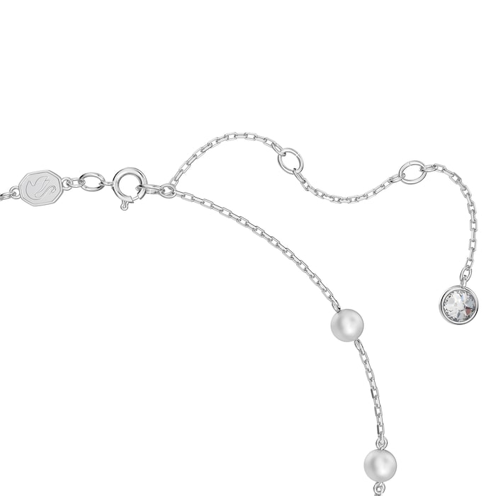 SWAROVSKI Rhodium Plated Stella Star White Cubic Zirconia Necklace