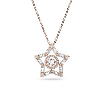 SWAROVSKI Rose Gold Coloured Stela Star White Cubic Zirconia Pendant SWAROVSKI Rose Gold Coloured Stela Star White Cubic Zirconia Pendant
