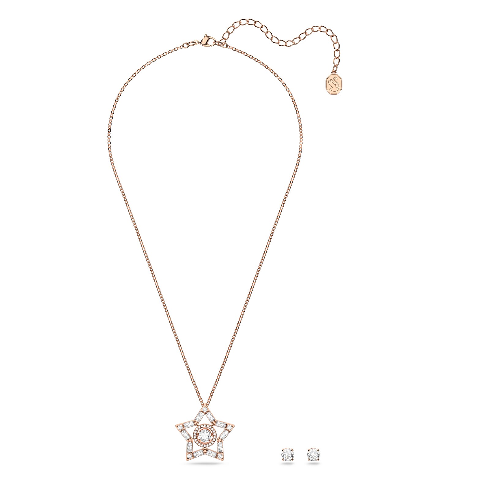 SWAROVSKI Rose Gold Coloured Stella Star Cubic Zirconia Box Set