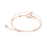 SWAROVSKI Rose Gold Coloured Infinity White Cubic Zirconia Bangle