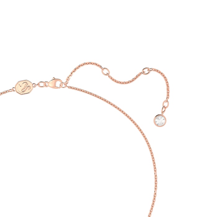 SWAROVSKI Rose Gold Coloured Una Pave Heart Crystal Pendant
