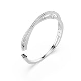 SWAROVSKI Hyperbola Silver Coloured Cubic Zirconia Two Band Bangle