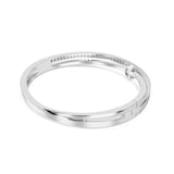 SWAROVSKI Hyperbola Silver Coloured Cubic Zirconia Two Band Bangle