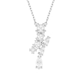 SWAROVSKI Matrix Silver Coloured Mixed Cut Cubic Zirconia Pendant