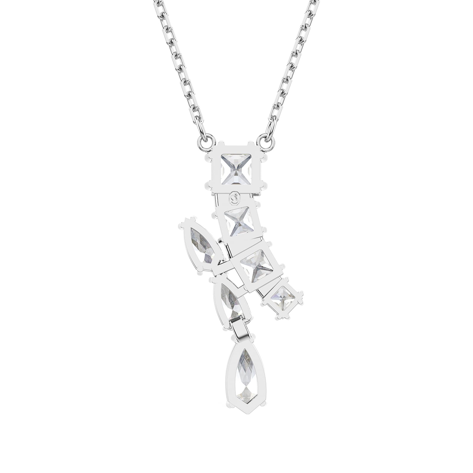 SWAROVSKI Matrix Silver Coloured Mixed Cut Cubic Zirconia Pendant