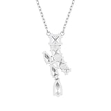 SWAROVSKI Matrix Silver Coloured Mixed Cut Cubic Zirconia Pendant