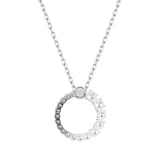 SWAROVSKI Matrix Silver Coloured Cubic Zirconia & Pearl Pendant Necklace