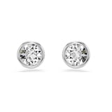 SWAROVSKI Imber Silver Coloured Cubic Zirconia Round Stud Earrings