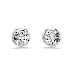 37742476 - Imber Silver Coloured Cubic Zirconia Round Stud Earrings