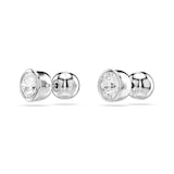 SWAROVSKI Imber Silver Coloured Cubic Zirconia Round Stud Earrings