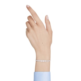 SWAROVSKI Imber Silver Coloured Cubic Zirconia Tennis Bracelet