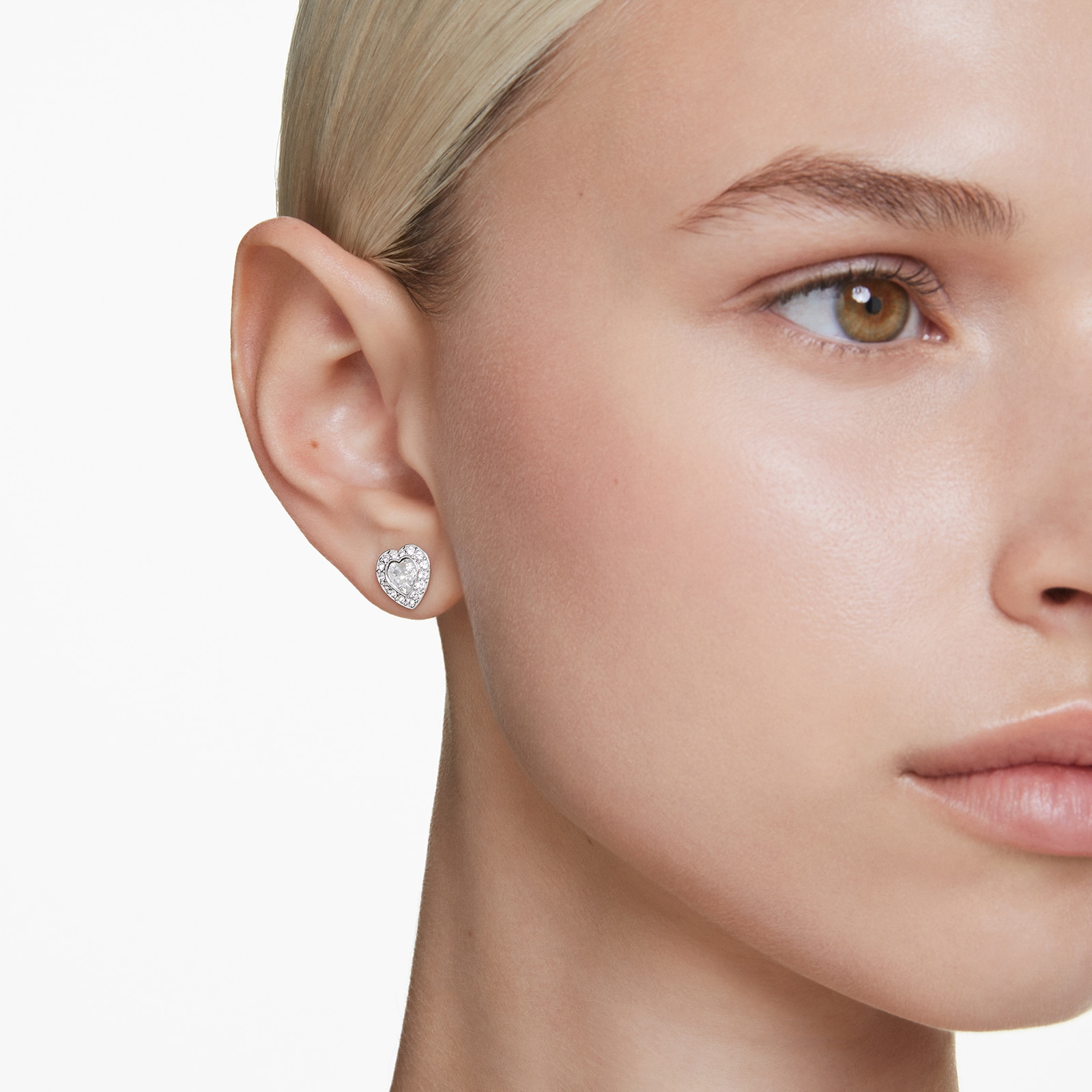 SWAROVSKI Ariana Grande x Swarovski Cubic Zirconia Heart Stud Earrings