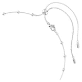SWAROVSKI Una Angelic White Rhodium Plated Round Cut Crystal Pendant Necklace