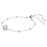 SWAROVSKI Una Angelic White Rhodium Plated Round Cut Crystal Bracelet