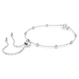 SWAROVSKI Una Angelic White Rhodium Plated Round Cut Crystal Bracelet