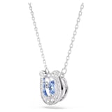 SWAROVSKI Symbolica White Rhodium Plated White & Blue Crystal Horse Shoe Necklace