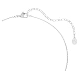 SWAROVSKI Symbolica White Rhodium Plated White & Blue Crystal Horse Shoe Necklace
