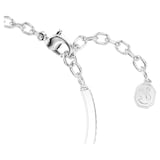 SWAROVSKI Symbolica White Rhodium Plated White & Blue Crystal Horse Shoe Bangle
