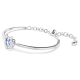 SWAROVSKI Symbolica White Rhodium Plated White & Blue Crystal Horse Shoe Bangle