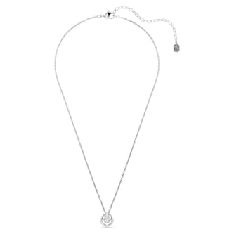 SWAROVSKI Constella White Rhodium Plated Crystal Dancing Stone Pendant Necklace