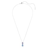 SWAROVSKI Chroma White Rhodium Plated Multi Coloured Stone Pendant Necklace