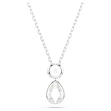 SWAROVSKI Chroma White Rhodium Plated Multi Coloured Stone Pendant Necklace
