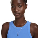 SWAROVSKI Chroma White Rhodium Plated Multi Coloured Stone Pendant Necklace